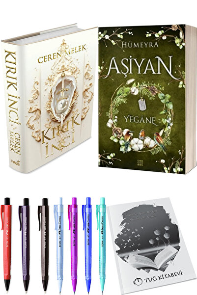 İndigo Kitap Kırık İnci Ciltli ve Aşiyan 3 Yegane Ciltli + Hediyeli