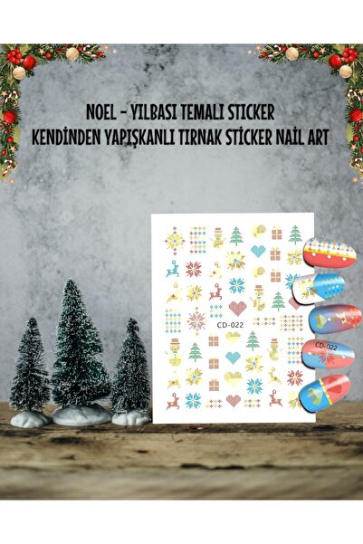 TNL TIRNAK SÜSLEME - YILBAŞI STİKER (MODEL NO:CD-022)