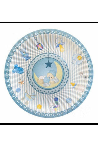 Genel Markalar Tabak Karton Aydedeli Mavi 23cm