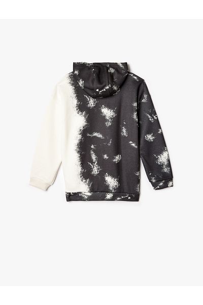 Koton White Boy's Oversized Hoodie