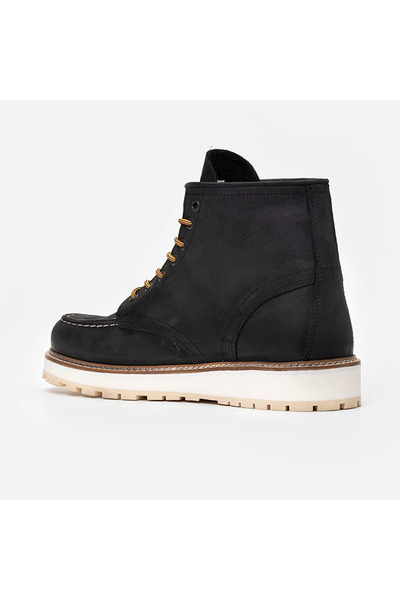 Vaneda Lifestyle 1106 V-Town Siyah Deri Bot