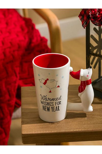 LC Waikiki Mixed Christmas Themed Ceramic Mug 480 ml