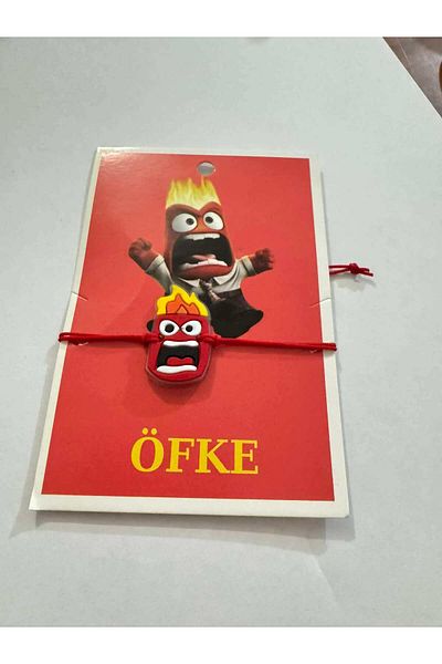 Herşey Nota Reverse Face Joy, Rage, Tuxedo, Anxiety, Sadness, Horror Character Children's Bracelet Accessory Jewelry (1 Piece)