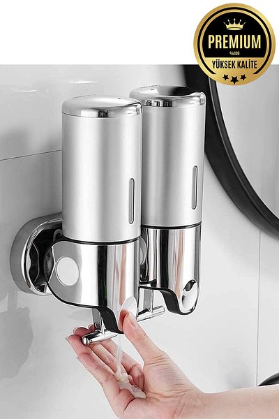 Xinda Stainless Steel 2X 500 ml Suitable for Soap, Shower Gel, Shampoo Use Ss304 Quality