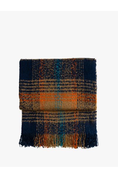 Koton Brown Women's Long Tasseled Scarf