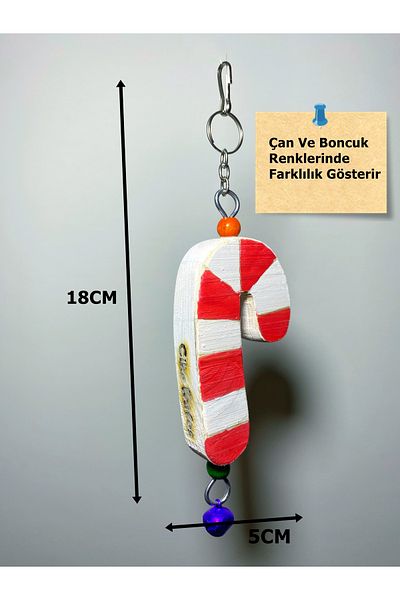 Ciko Kafes Candy Walking Stick Figured Bell Bird Toy