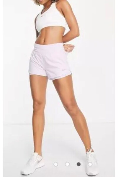 Nike Eclipse Flex 2 In 1 Running Shorts Taytlı Lila Koşu Şortu CZ9570-530