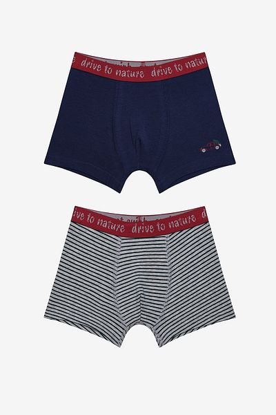Penti Boy Drive To Nature 2 Pack Πολύχρωμο Boxer