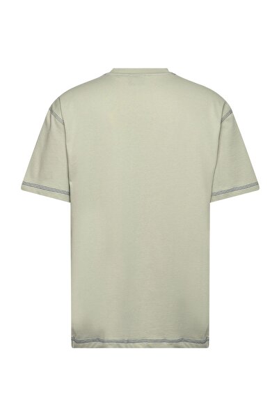 HUGO Men's Ecru T-Shirt - Crew Neck, Short Sleeve, Relaxed Fit 50521686 -121