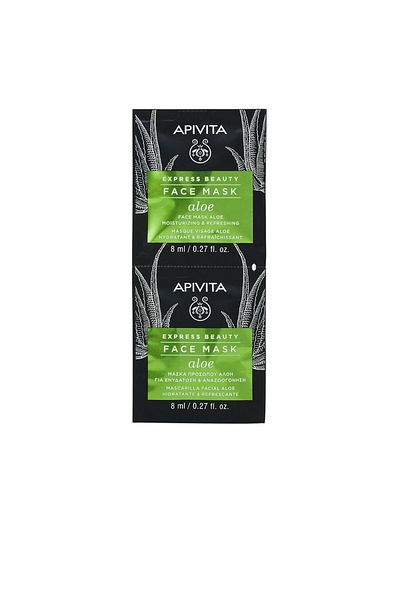 Apivita Express Beauty Mascarilla Facial Hidratante Y Refrescante Con Aloe 2 X Apivita 8 ml