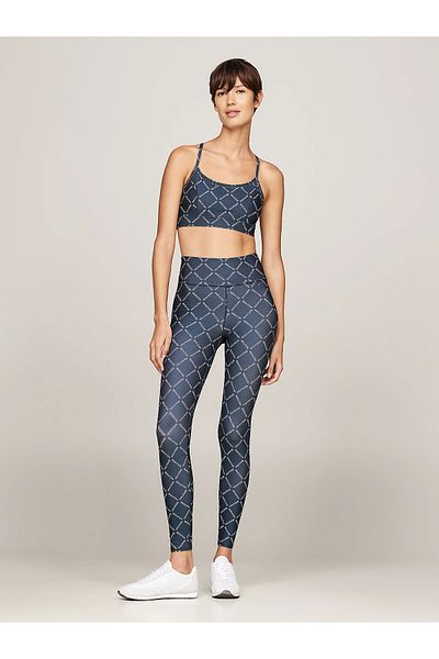 Tommy Hilfiger Blue Slim Fit Leggings with High Waist Pattern - Ww0Ww41513-0Gz