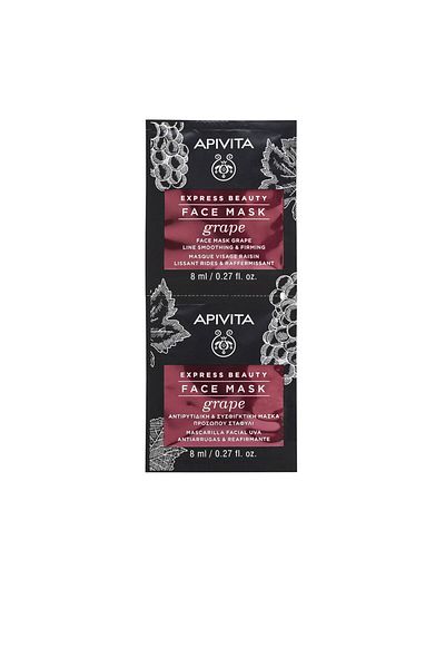 Apivita Express Beauty Mascarilla Yüz Antiarrugas ve Reafirmante Con Uva 2 X Apivita 8 ml