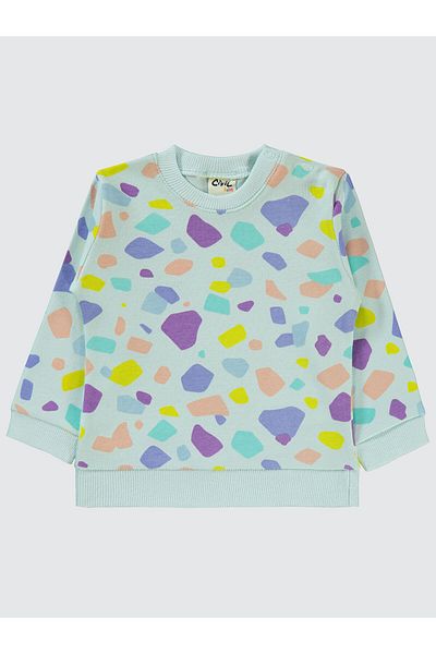 Civil Baby 6-18 Months Mint Color Baby Girl Sweatshirt