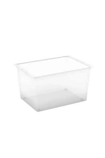 Keter C-Box XL Transparent Storage Container with Wheels 50L - Spacious and Durable