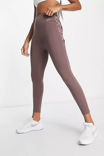 Nike One Training Novelty Dri Fit High Rise 7/8 Leggings 2 Cepli Yüksek Belli...
