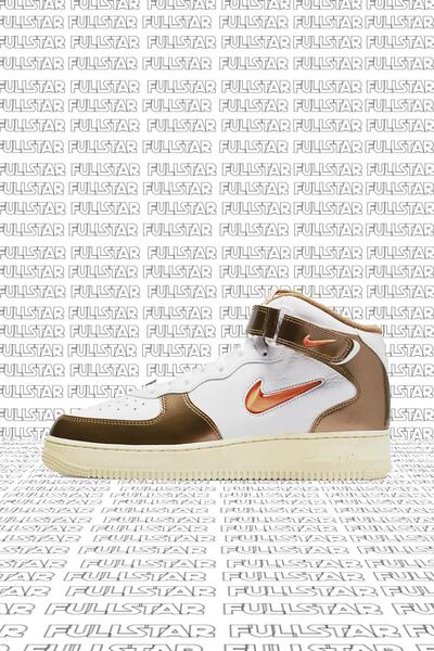 Nike Air Force 1 Mid QS - Γνήσιο δέρμα Gem Ale Brown Sneaker