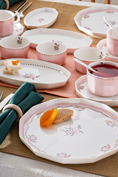 Emsan Fiore Porselen 32 Parça 6 Kişilik Kahvaltı Takımı