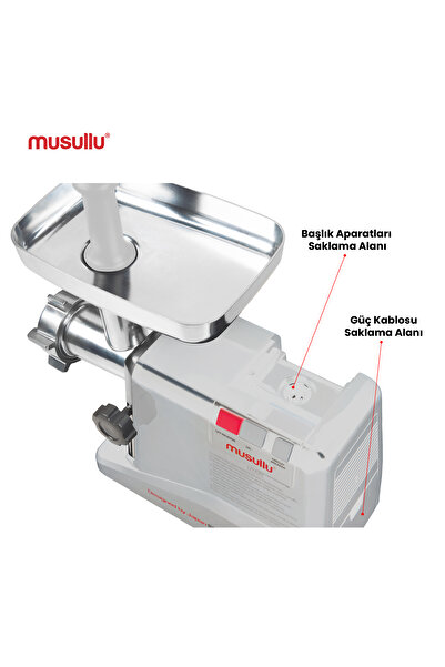 Musullu Et Kıyma Makinesi Ince Süzgeç 1800w