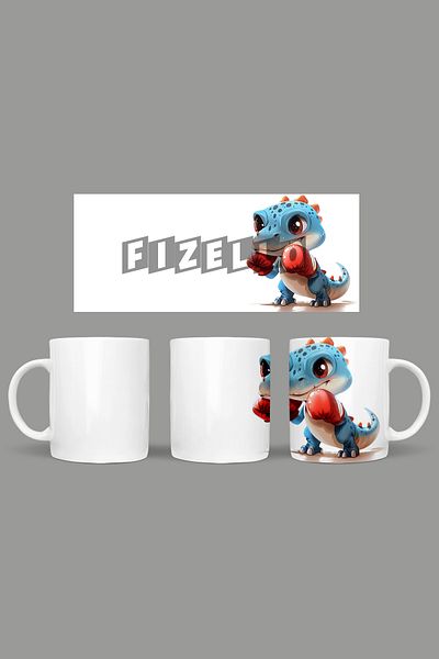 Fizello Cute Dinosaurs - Cute Dinosaur Themed Mug