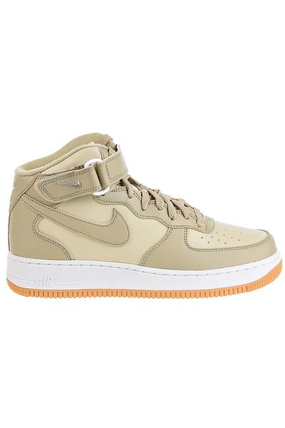 Nike Air Force 1 Mid'07 Limestone Leather Unisex Genuine Leather High Top Sneaker Shoes Green