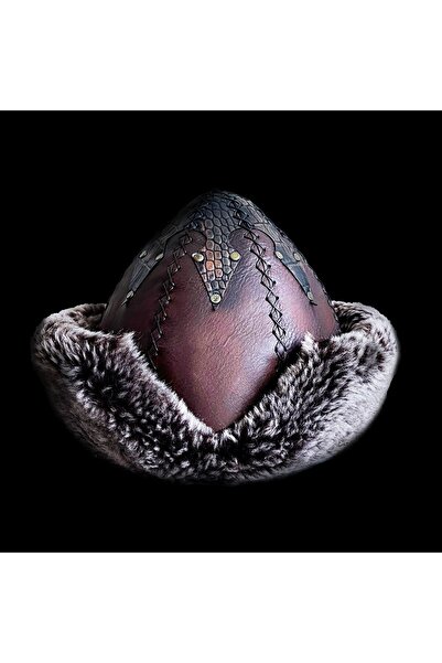 Shark Anatolia Pălărie Ertuğrul Gazi - Piele dură autentică, cu împânzire și ...