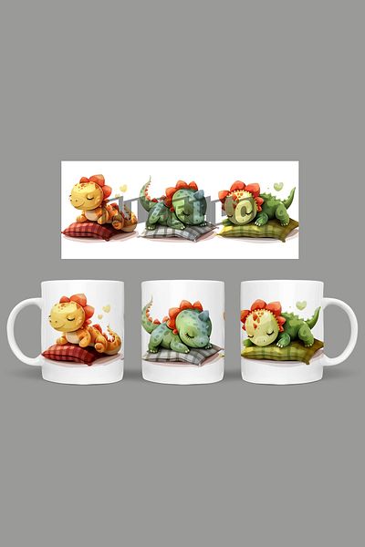 Fizello Cute Dinosaurs - Cute Dinosaur Themed Mug