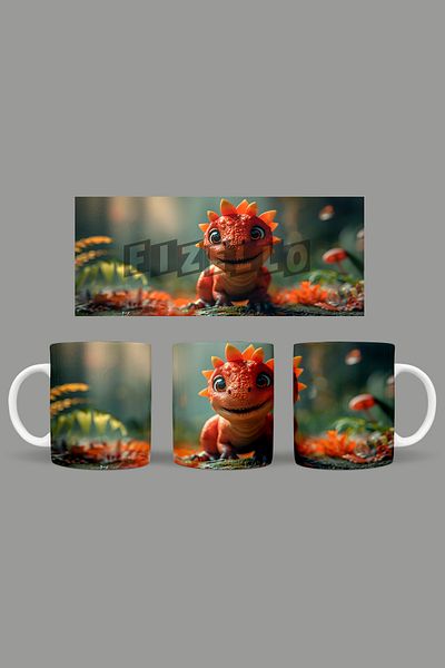 Fizello Cute Dinosaurs - Cute Dinosaur Themed Mug