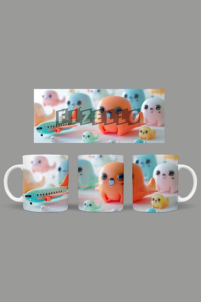 Fizello Cute Ghots - Cute Ghots Themed Mug