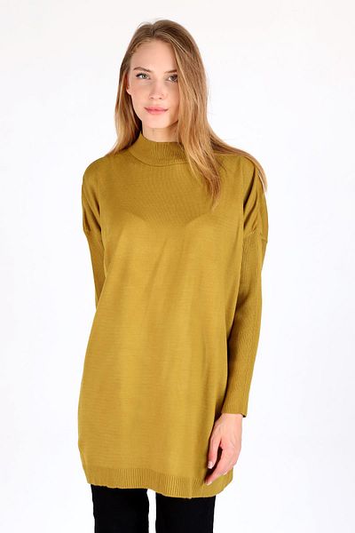 Rays 5315 Turtleneck Tunic Oil Green