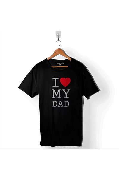 Kendim Seçtim I Love Daddy Fathers Cadou de aniversare Tricou imprimat Tricou unisex