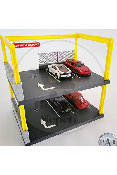 Bi'şeyler Sepeti 1:64 Katlı Otopark Parking Diorama Diecast Model 2(ARAÇ HARİ...