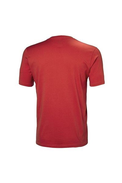 Helly Hansen Tricou roșu cu gât rotund pentru bărbați cu logo