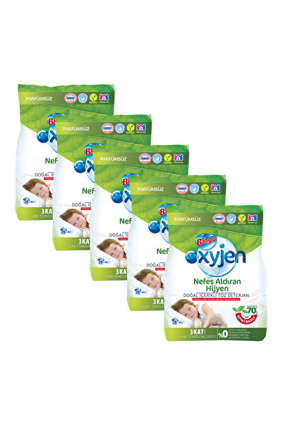 Bingo Oksijen Doğal Içerikli Toz Çamaşır Deterjanı 4 kg x 5 Adet (20 kg)