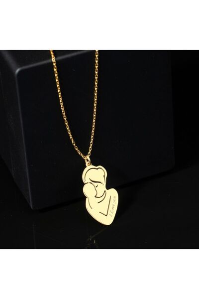 DECOVIENO Anne Bebek Kolye, Özel Tarih - Metin Eklenebilme , Gümüş, Rose Gold...