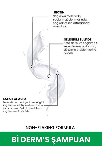 INKLINATUR LIFESTYLE & COSMETICS Bi Derm's Kepek Ve Kaşıntı Karşıtı Şampuan - Hassas Saç Derisi Bakımı