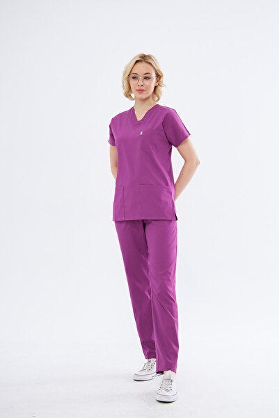 Class Üniforma Rotten Cherry Lycra Unisex Nurse Uniform Scrubs Nurse and Doct...