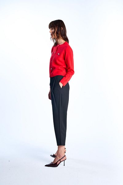 SHERIN Black High Waist Trousers
