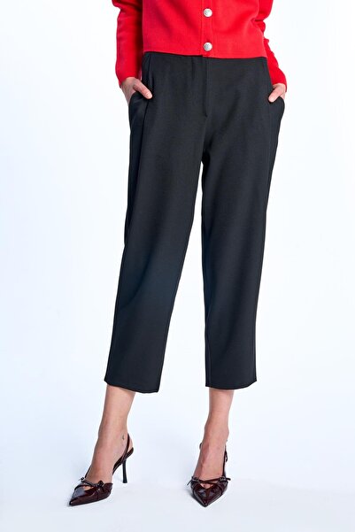 SHERIN Μαύρο ψηλόμεσο παντελόνι