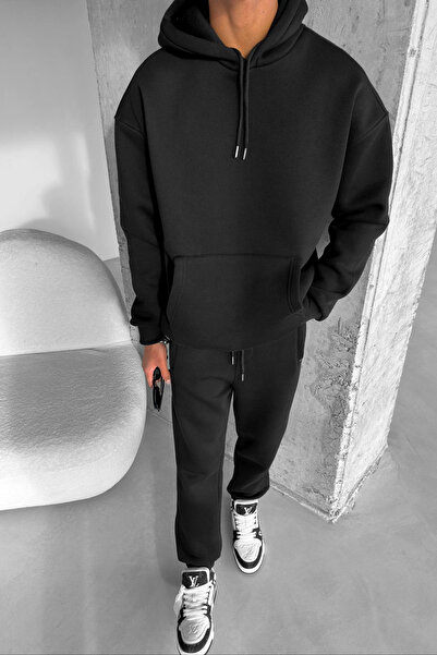 BayBayan Ανδρικό Trend Oversize Άνετο Σετ αθλητικής φόρμας καθημερινής και αθ...