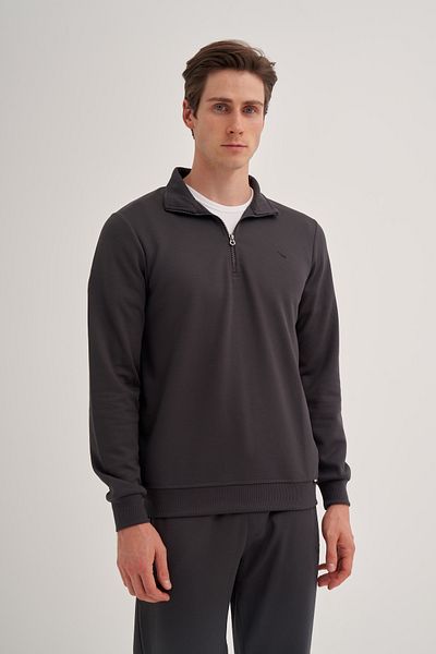 Cazador Ανδρικό φούτερ Premium Anthracite - Half Zipper, CDR 5243