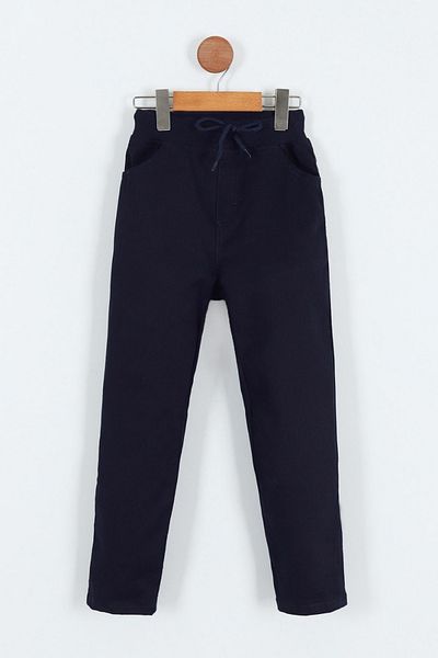 Pollito Boys' Woven Elastic Waist School Pants