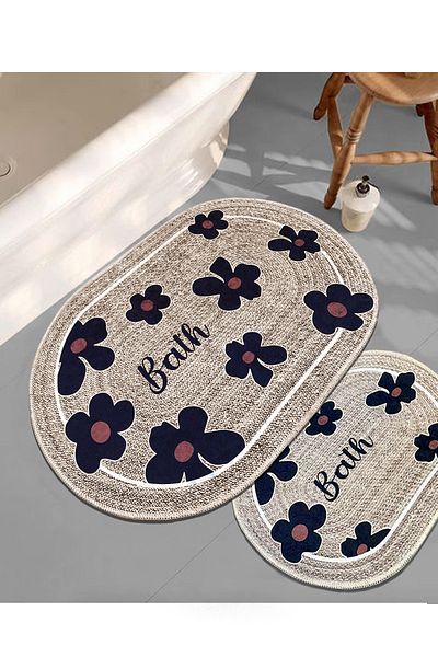 Chilai Home Set de 2 covorașe de baie Moole Beige Djtbanyo
