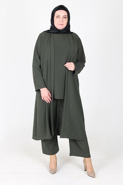 sefamerve Arya Ayrobin Large Size Σετ 3 τεμαχίων 2615-05 Σκούρο Πράσινο