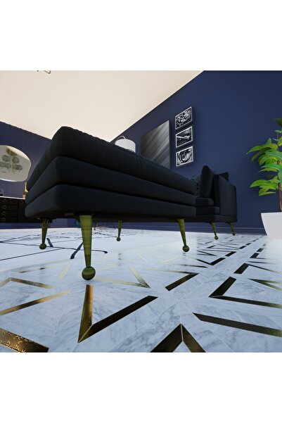 KOÇSAN Picior de mobilier Saturn Antique Yellow 15 Cm, Picior de mobilier din metal de lux, Fotoliu, Dulap, Comodă, Picior de masă