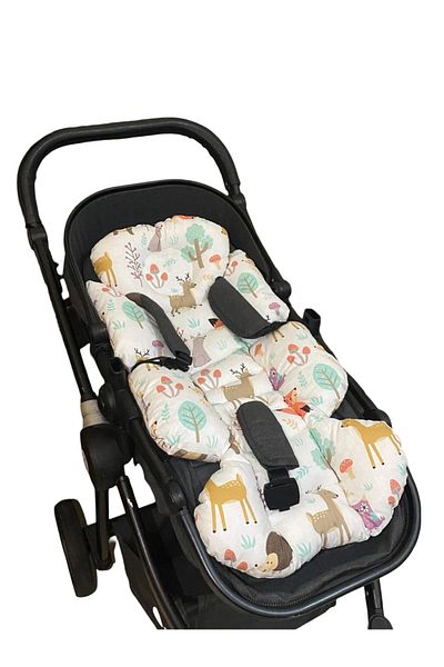 Wayne's Premium Baby Stroller Cushion, Lumbar Support, Double-Sided Use