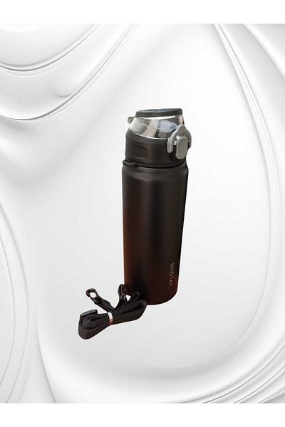 Shotay Steel Thermos Flask with Clear Lid 750ml