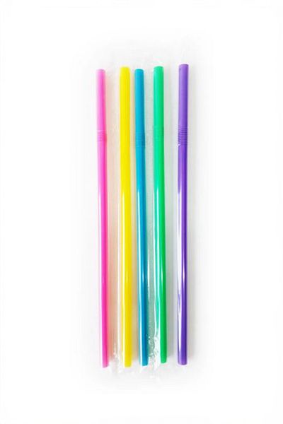 TiriStore 50 Pieces of Gelatin Gusseted Straws - 100 Pack Mixed