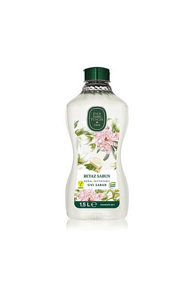 Eyüp Sabri Tuncer Natural Olive Oil Liquid Soap White Soap 1.5 Lt Pet Bottle