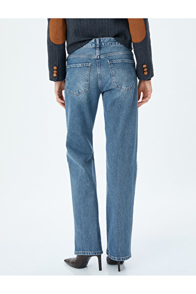 Koton Střední indigové dámské džíny - 5Wal40222Md