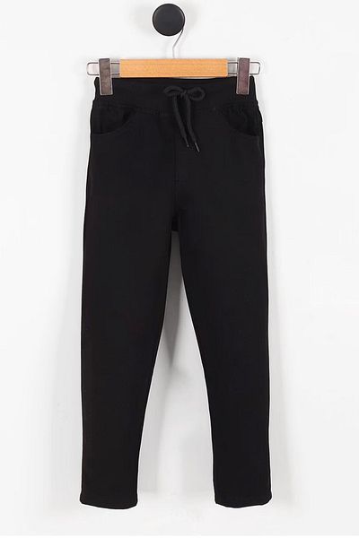 Pollito Boys' Woven Elastic Waist School Pants